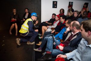 Lawrence O´Connor as Laurent, the tunnel engineer - The Painting - Invisible Cinema - Directed by Freya Berry